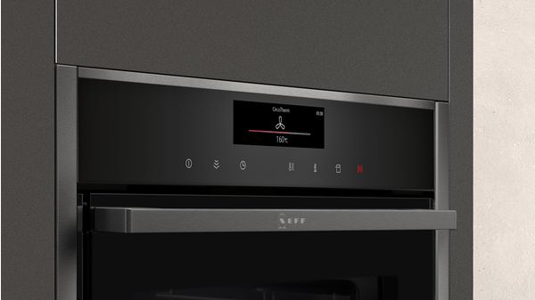 N 90 Built-in oven with added steam function 60 x 60 cm Graphite-Grey B58VT68G0 B58VT68G0-2