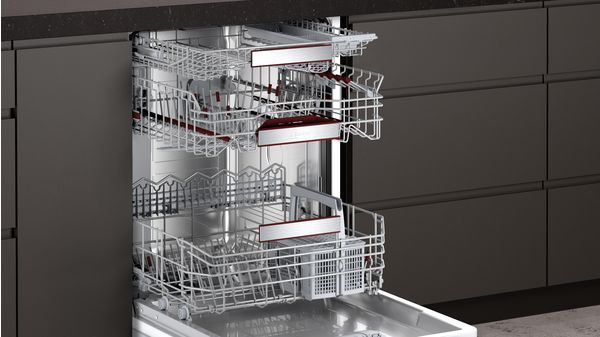 N 70 semi-integrated dishwasher 60 cm Stainless steel, Tall Tub S247HDS01A S247HDS01A-7