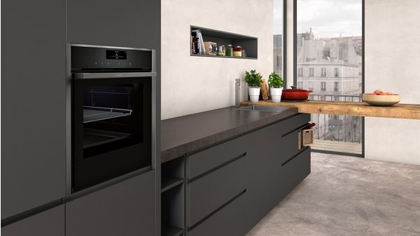 N 90 Built-in oven with steam function 60 x 60 cm Graphite-Grey B48FT78G0 B48FT78G0-4