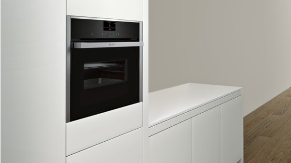 N 90 Built-in compact oven with microwave function 60 x 45 cm Stainless steel C27MS22H0B C27MS22H0B-2