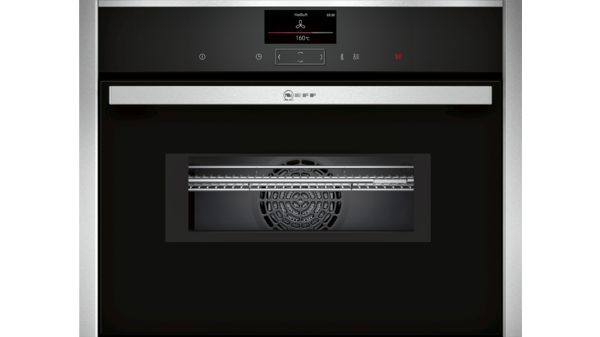N 90 Built-in compact oven with microwave function 60 x 45 cm Stainless steel C27MS22H0B C27MS22H0B-1