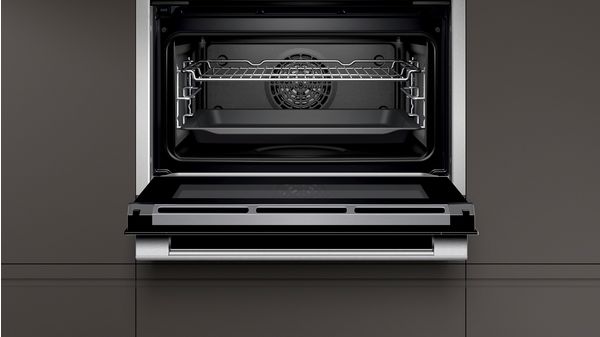 N 90 Built-in compact oven with steam function 60 x 45 cm Stainless steel C18FT56H0B C18FT56H0B-4
