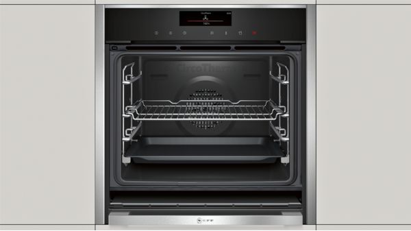 N 90 Built-in oven with added steam function 60 x 60 cm Stainless steel B58VT68H0B B58VT68H0B-6